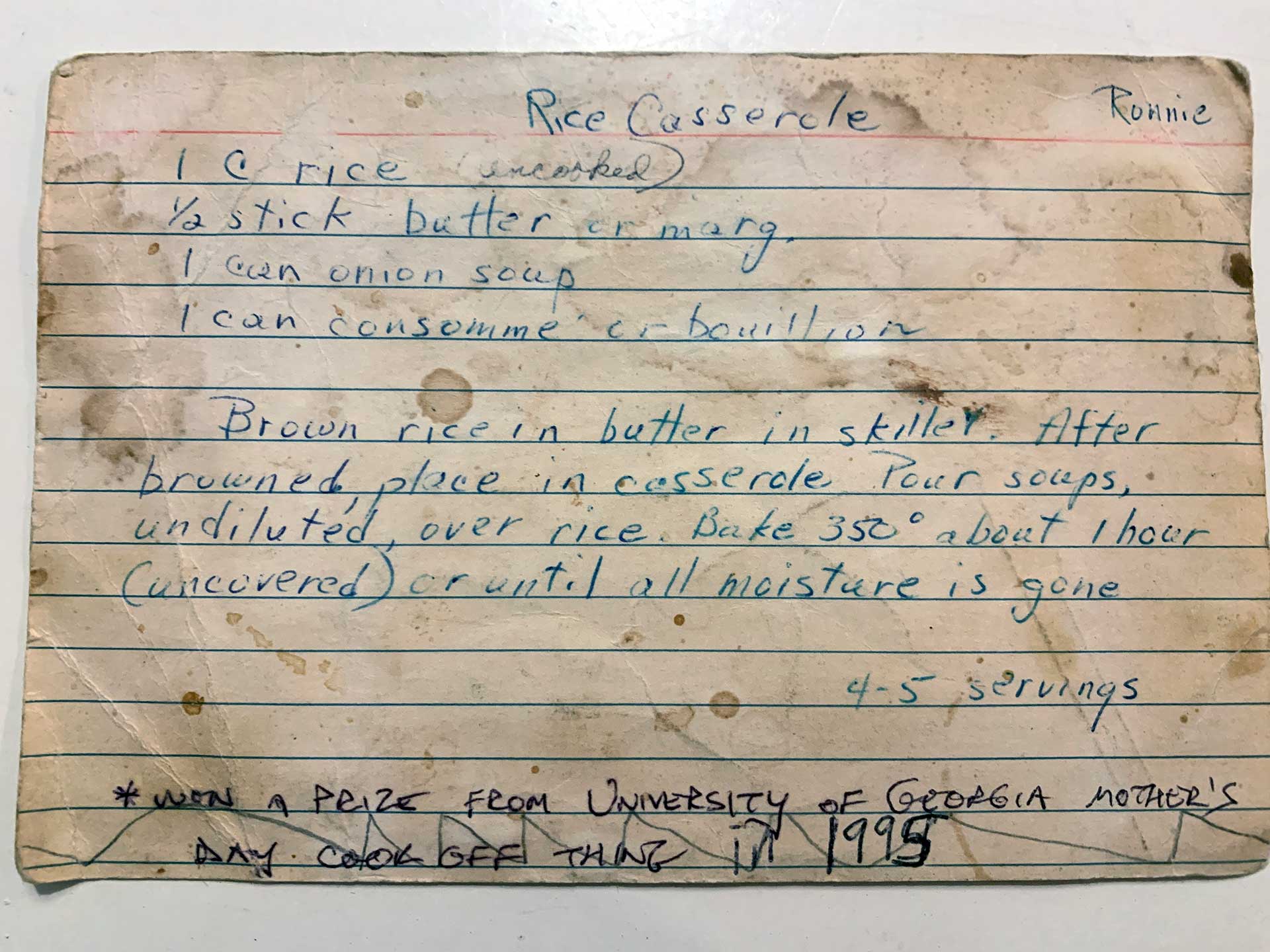 compressed-Rice-Casserole-recipe-from-'the-Casserole-Mindset'---1.13.22 The author's mom's recipe for rice casserole