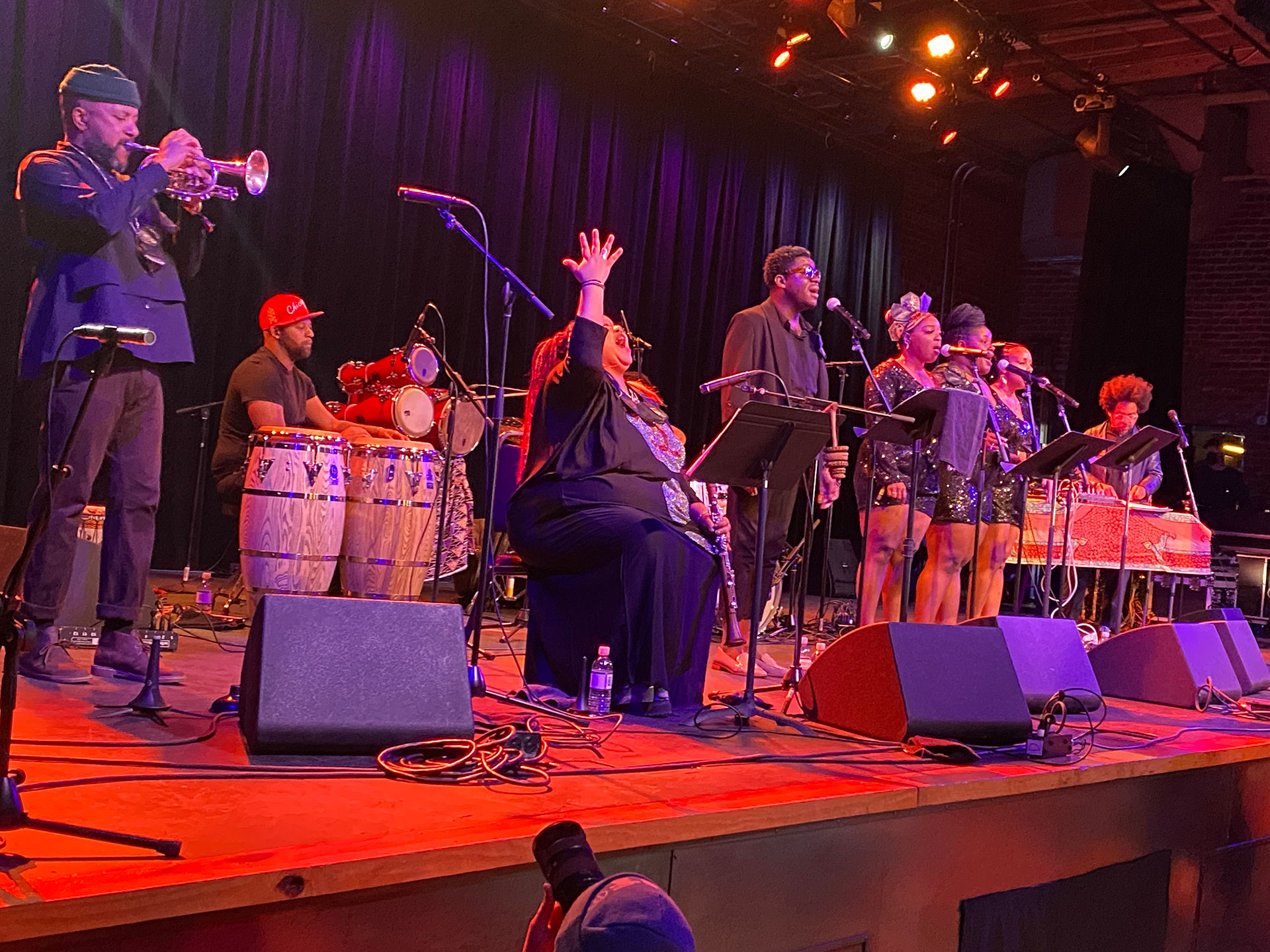 Damon Locks' Black Monument Ensemble on stage at Big Ears