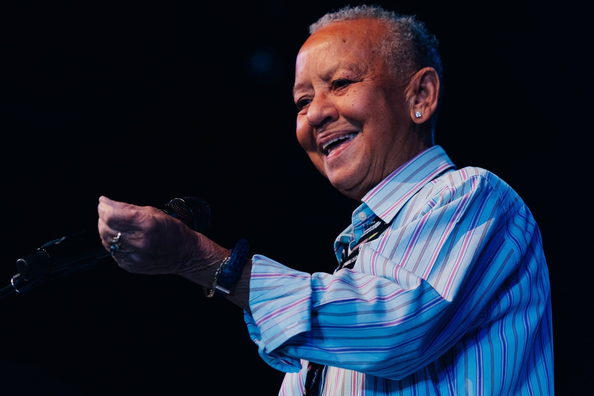 The legendary poet Nikki Giovanni. (Photograph by Eli Johnson)