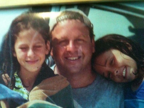 The author, her father, Henry Murphy, and her sister, Meghan