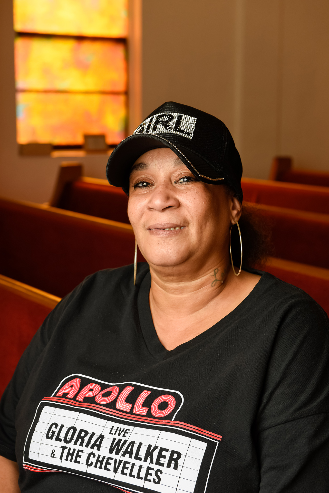 Gloria Walker's niece, Edona Adams (photograph by Anna Leavitt/Georgia College Special Collections)