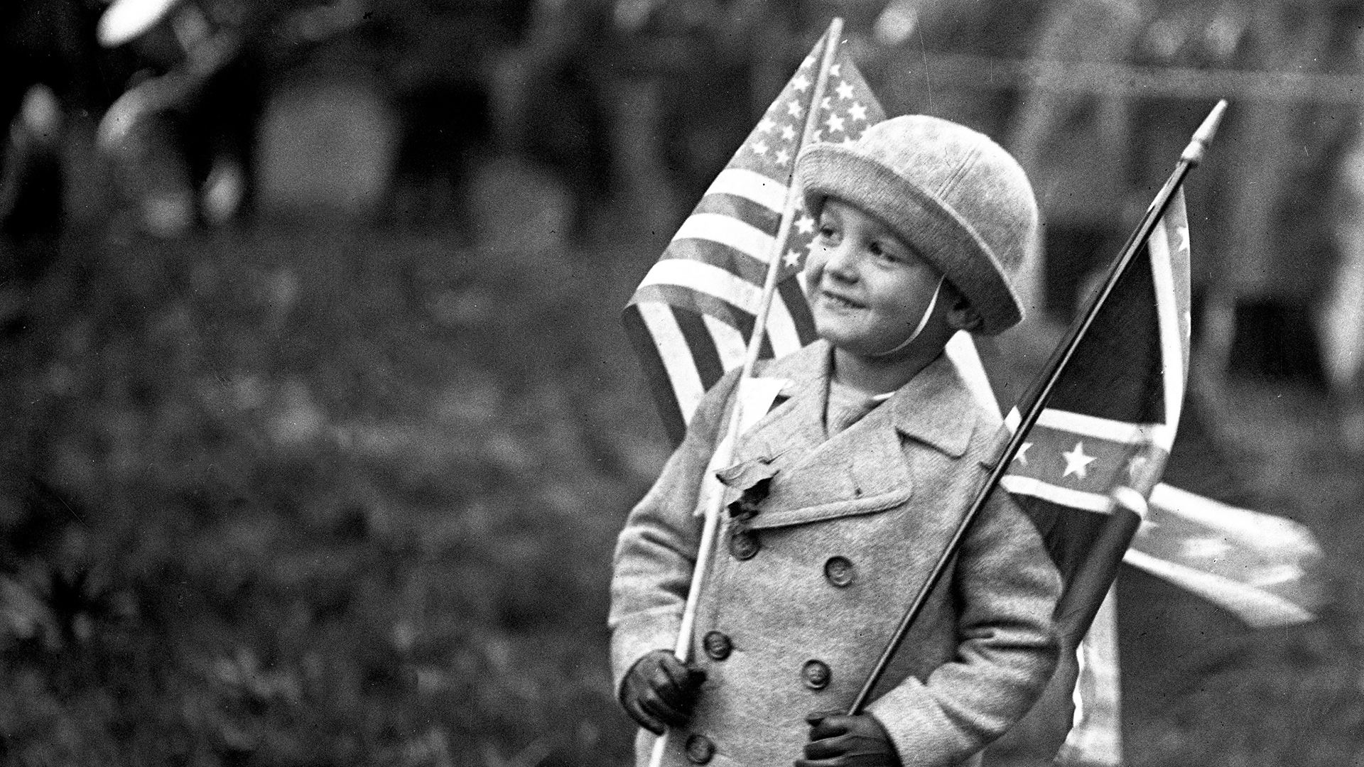 Robert E. Lee's great-grandson at the 1928 unveiling of the carving of Lee's head on Georgia's Stone Mountain (photo courtesy of the Atlanta History Center)