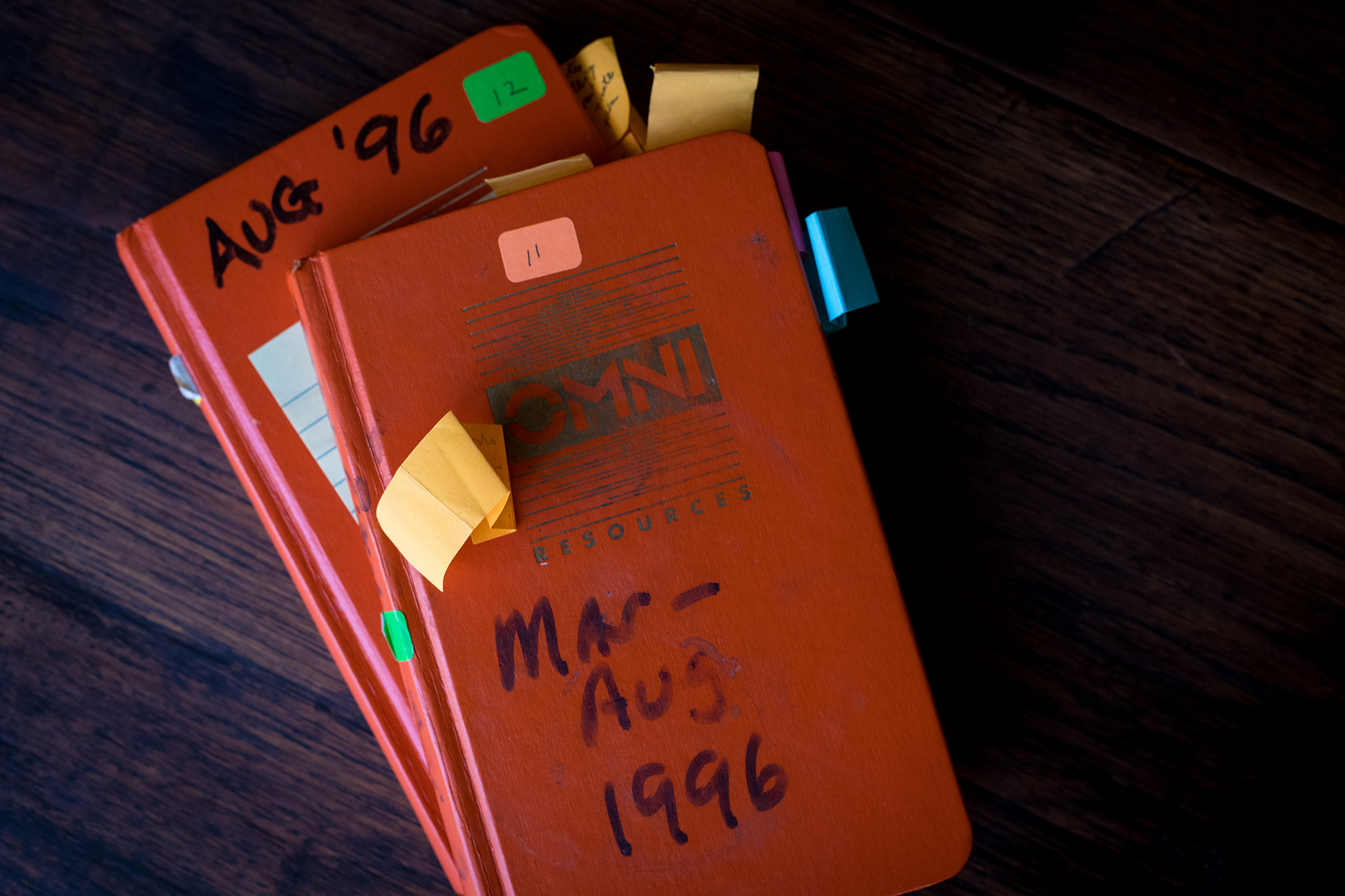 Two of William Nealy's journals, which were the source material for "This Isn't Going to End Well."