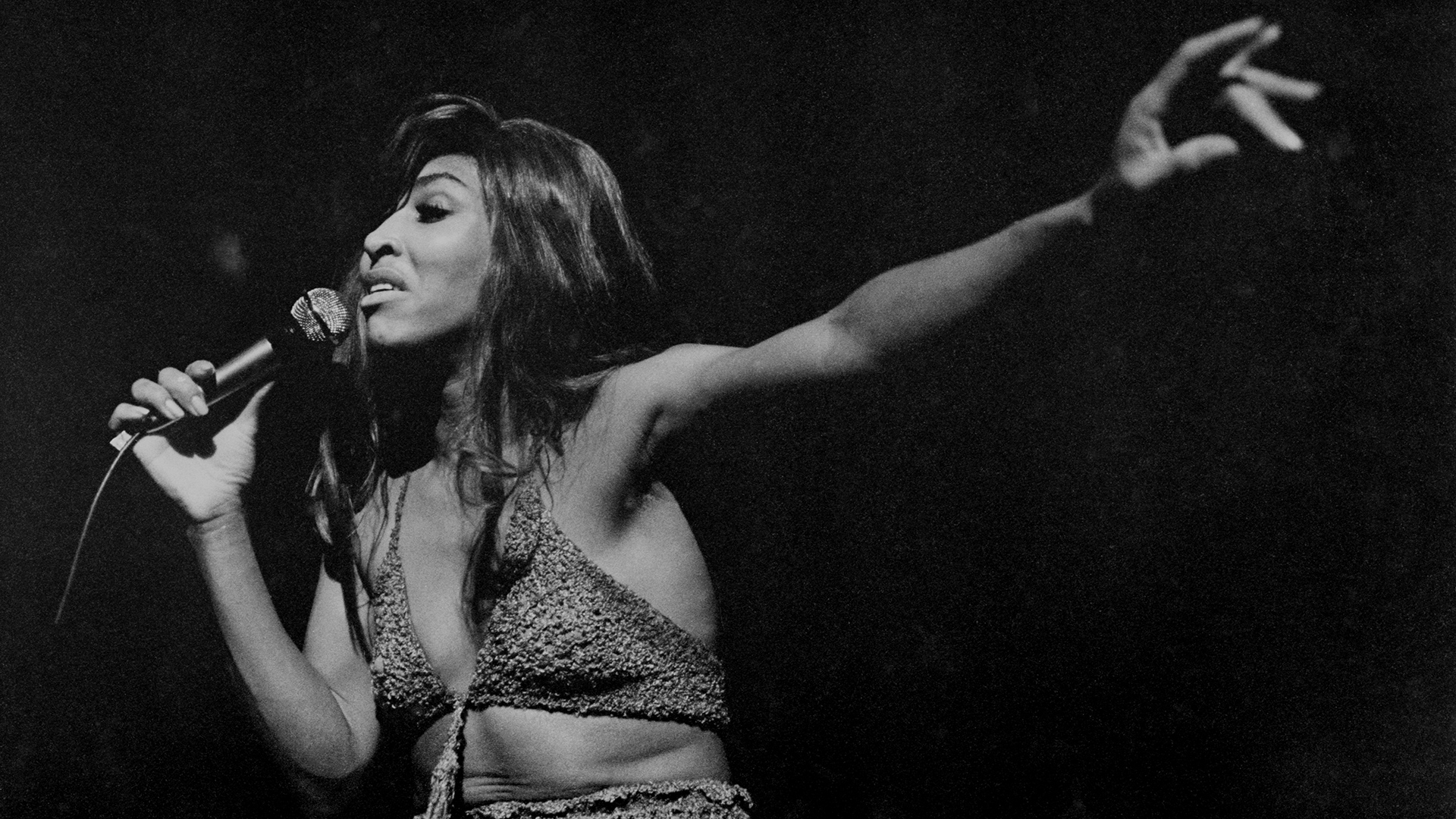 In this never-before-published photograph, Tina Turner performs at New York City's Electric Circus in 1969.