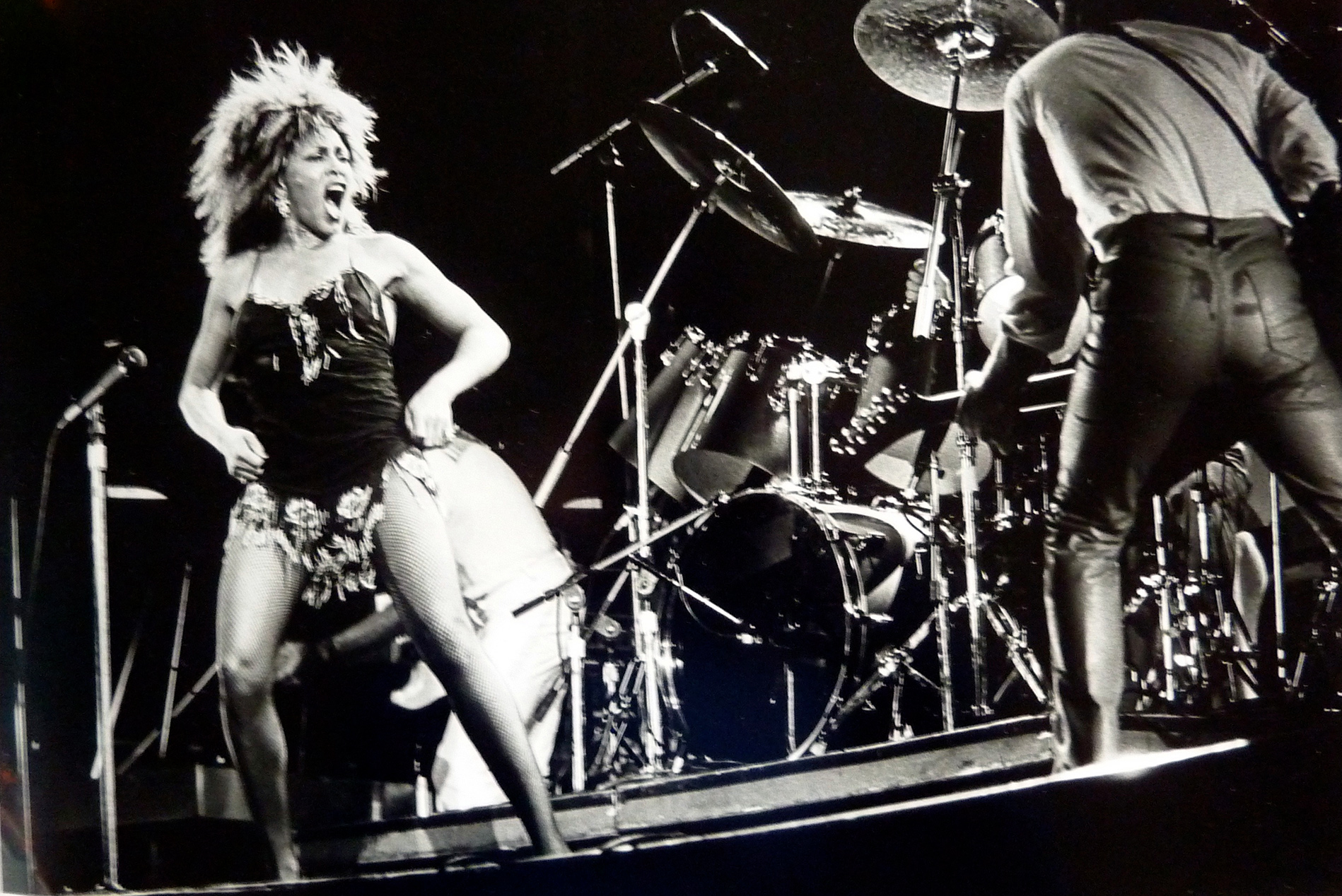 Turner on stage at the Forum in Los Angeles in 1984 on the "Private Dancer" tour.