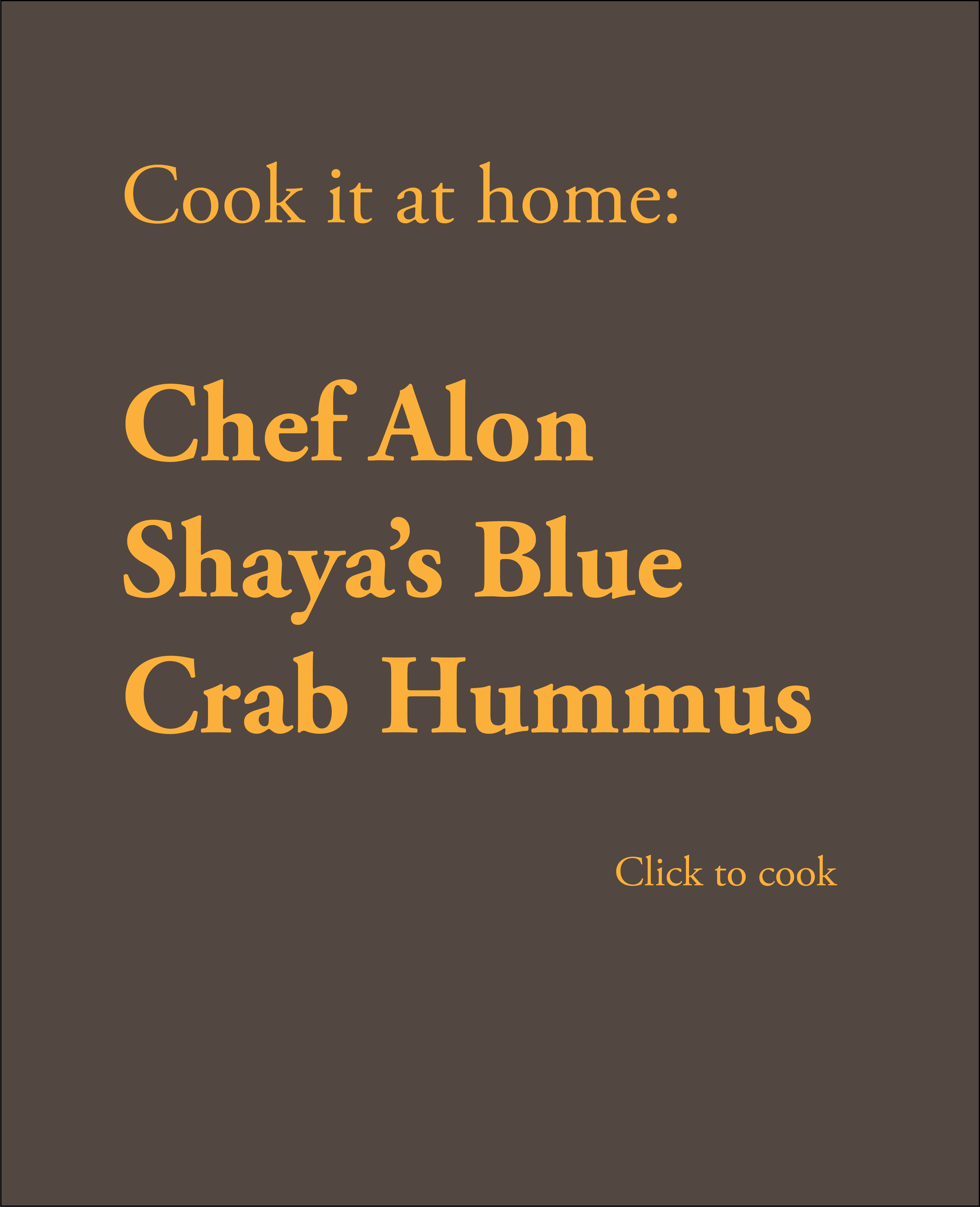 Recipe card Blue Crab Hummus