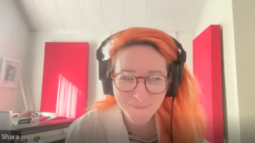 Shara leans in Shara leans in