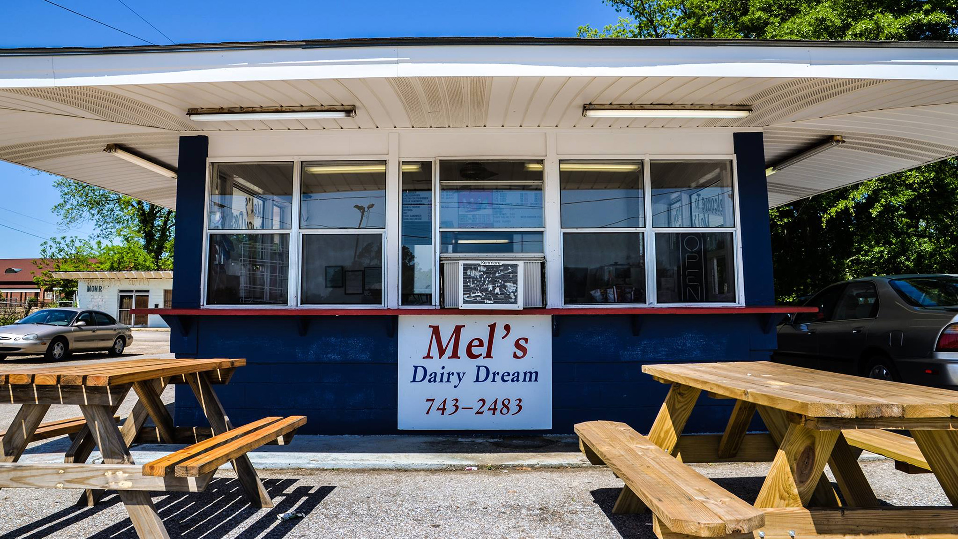 Mel's Dairy Dream now sits on the site of Harper Lee's childhood home in Monroeville.