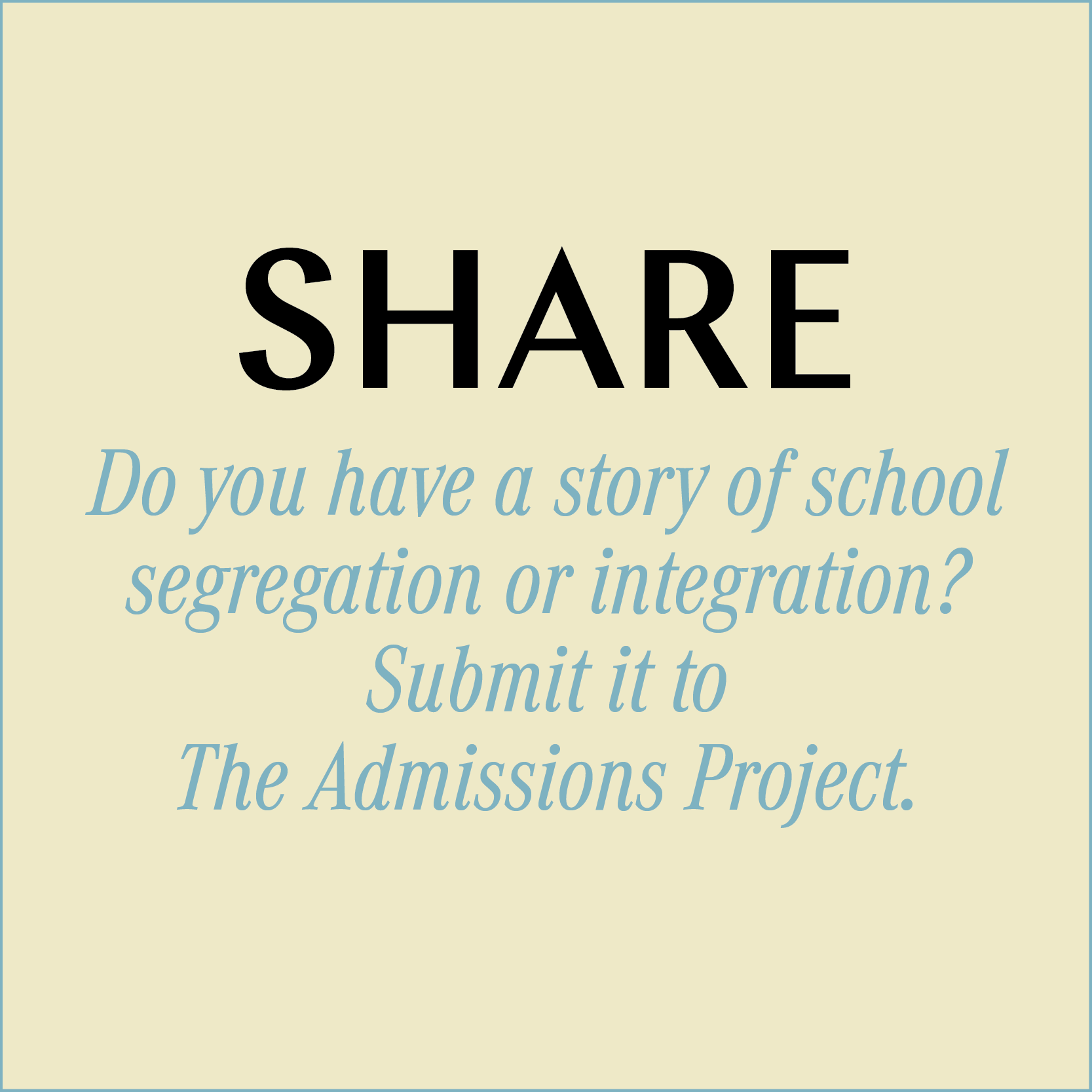 Submit to Admissions Project