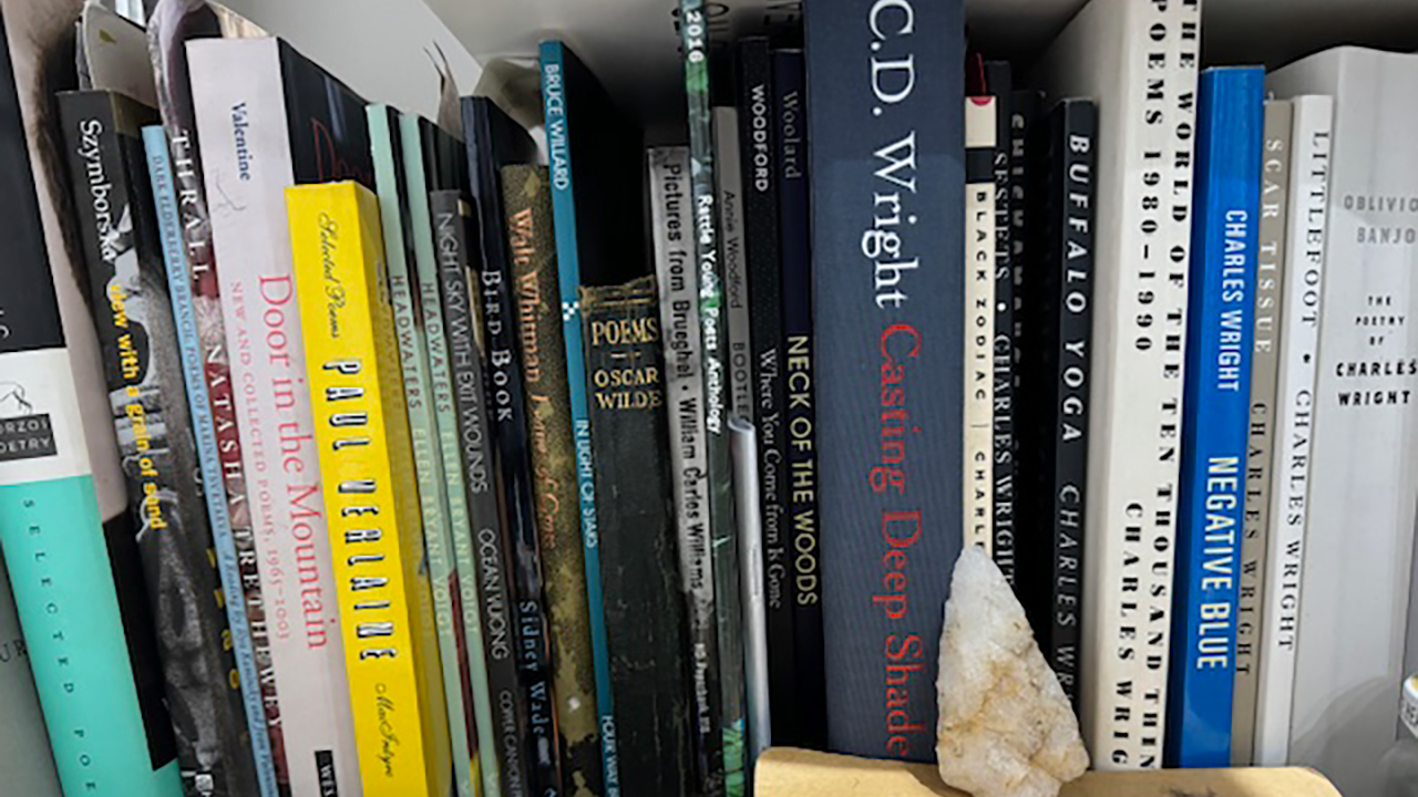 Alison Hall's poetry bookshelf